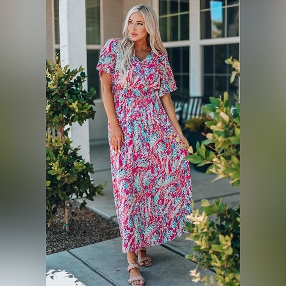 A Summer Story Maxi Multicolor Dress - Picture 2 of 5